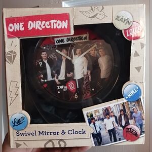2014 One Direction Limited Edition Swivel Clock To Mirror, New Open